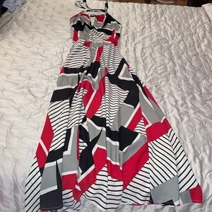 Maxi Dress with Pretty Design Print